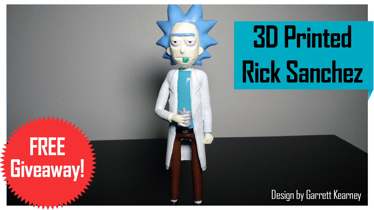 3D Printed Rick Sanchez