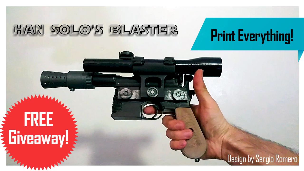 3D Printed Han Solo Blaster