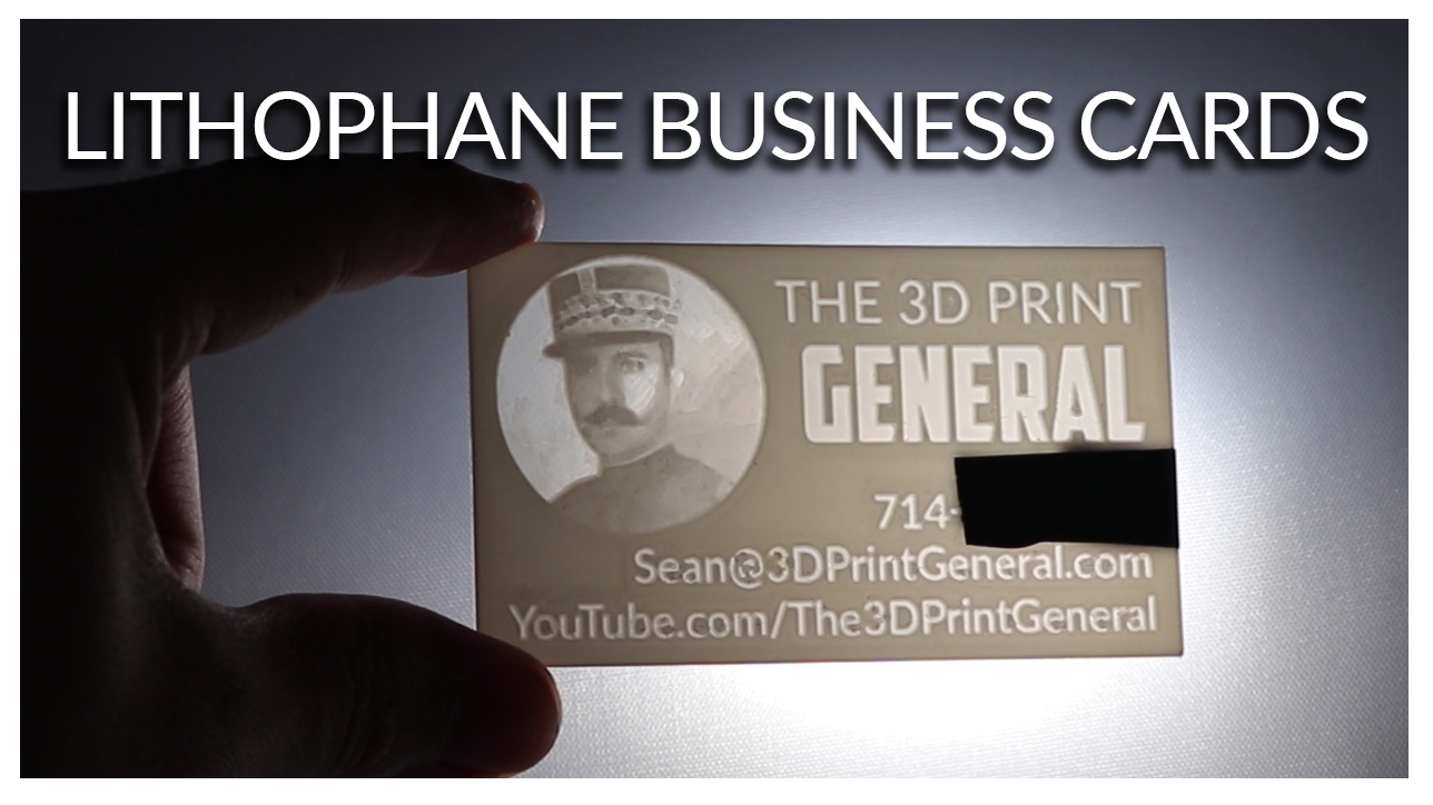 3d printed lithophane business card