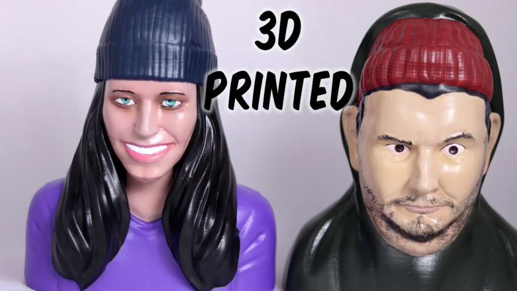 3D Printed H3H3 Busts