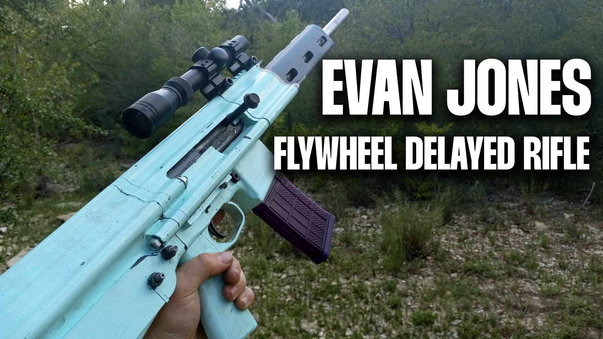 Evan Jones 3D printed rifle
